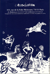Verso de (Catalogues) Éditeurs, agences, festivals, fabricants de para-BD... - L'Association - 1995 - Catalogue