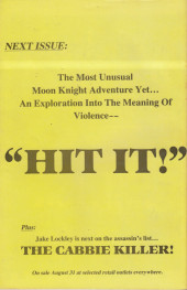 Verso de Moon Knight (1980) -25- Black Spectre