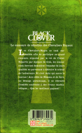 Verso de Black Clover -13- Le concours de sélection des chevaliers royaux