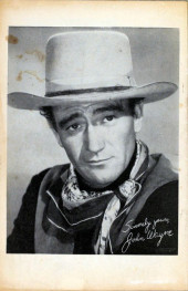 Verso de John Wayne Adventure Comics (1949) -3- The Claws of Death