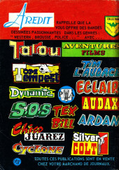 Verso de Tex Bill (Arédit) -88- La bataille de l'or noir