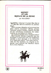 Verso de Walt Disney (Bibliothèque Rose) -a1978- Mickey et les bijoux de la reine