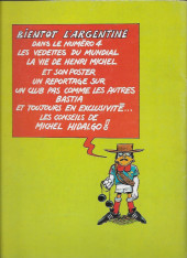 Verso de Les aventures de l'équipe de France ! -3- Michel Hidalgo et les 16 du mundial