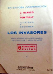 Verso de Zarpa de acero (Vértice - 1964) -6- Los invasores