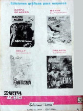 Verso de Zarpa de acero (Vértice - 1964) -24- El peligroso doctor Saturno