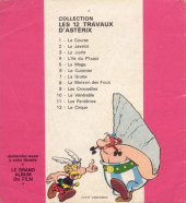 Verso de Asterix (Mini-livres - Les 12 travaux d'Astérix) -4- L'ile du plaisir