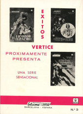 Verso de Spiderman (The Spider - Vértice 1967) -3- Contra el crimen