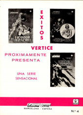Verso de Spiderman (The Spider - Vértice 1967) -4- Contra el emperador androide