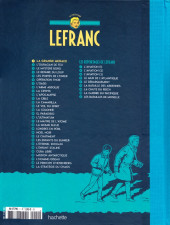 Verso de Lefranc - La Collection (Hachette) -1- La Grande Menace
