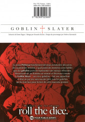 Verso de Goblin Slayer -1- Tome 1