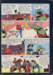 Verso de Four Color Comics (2e série - Dell - 1942) -47- Gene Autry in The Ghost Mine