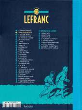 Verso de Lefranc - La Collection (Hachette) -2- L'Ouragan de feu
