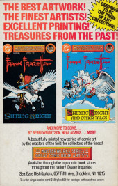 Verso de The masterworks Series of Great Comic Book Artists -1- Frank Frazetta: The Art World's Shining Knight