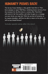 Verso de Attack on Titan (en anglais) -4- Humanity Pushes Back!