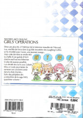 Verso de Sword Art Online - Girls' Ops -4- Tome 4