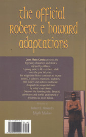 Verso de Robert E. Howard's Myth Maker (1999) - Robert E. Howard's Myth Maker