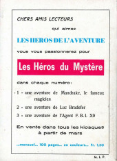 Verso de Les héros de l'aventure (Classiques de l'aventure, Puis) -33- Le Fantôme : L'enfance du Fantôme