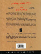 Verso de (AUT) Loustal - Une romance - Agenda roman 1997