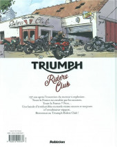 Verso de Triumph Riders Club -1- Des cylindres et des hommes