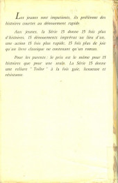 Verso de (AUT) Joubert, Pierre -1971- 15 aventures en montagne