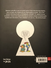 Verso de Les enquêtes de Sherlock Latruffe -3- Pas d'entourloupe !
