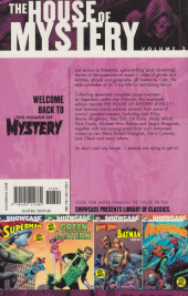 Verso de Showcase Presents: The House of Mystery (2006) -INT02- Volume Two