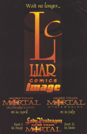 Verso de More Than Mortal: Truths & Legends (1998) -6- Issue # 6