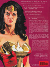 Verso de Wonder Woman : Spirit of Truth - Wonder Woman: Spirit of Truth