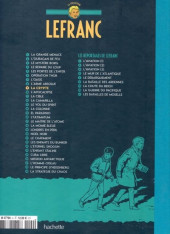 Verso de Lefranc - La Collection (Hachette) -9- La crypte