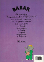 Verso de Babar (Encyclopédie Babar) -2- Babar à la maison