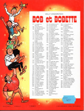 Verso de Bob et Bobette (3e Série Rouge) -87a1984- Le singe volant