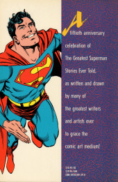 Verso de The greatest Superman Stories Ever Told - The Greatest Superman Stories Ever Told