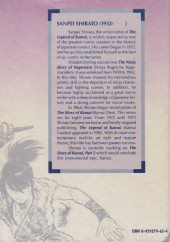 Verso de The legend of Kamui (1987) -INT01- The Legend of Kamui: The Island of Sugaru book 1