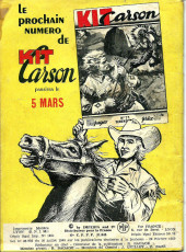 Verso de Kit Carson (Impéria) -70- Kit Carson...Joue et...Gagne!