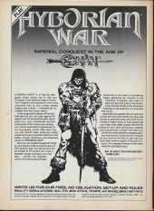 Verso de The savage Sword of Conan The Barbarian (1974) -156- Rogue's Honor