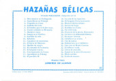 Verso de Hazañas bélicas (Vol.03 - 1950) -36- Estelas de muerte
