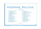 Verso de Hazañas bélicas (Vol.03 - 1950) -43- Huracanes de fuego