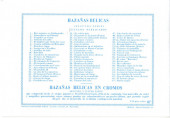 Verso de Hazañas bélicas (Vol.03 - 1950) -67- Suerte negra