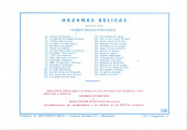 Verso de Hazañas bélicas (Vol.03 - 1950) -120- Almas en lucha