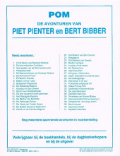 Verso de Piet Pienter en Bert Bibber -4a87- Plakijzerpiraten