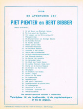 Verso de Piet Pienter en Bert Bibber -5a76- De diamantmijnen van koningin Salami