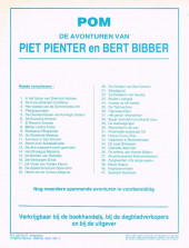 Verso de Piet Pienter en Bert Bibber -8a87- Bibber contra Tutter