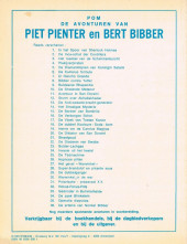 Verso de Piet Pienter en Bert Bibber -9a81- Buldaarse Rhapsodie