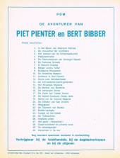 Verso de Piet Pienter en Bert Bibber -10a75- De stralende meteoor