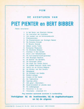 Verso de Piet Pienter en Bert Bibber -20a76- De diktator van San Doremi