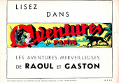 Verso de Aventures et mystère (2e série après-guerre) -32- Raoul et Gaston - Nioka à la rescousse