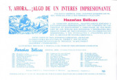 Verso de Hazañas bélicas (Vol.03 - 1950) -189Extra- Octubre rojo
