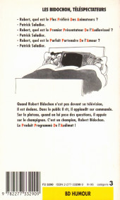 Verso de Les bidochon -12Poche- Les Bidochon téléspectateurs