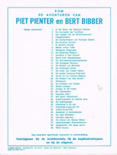 Verso de Piet Pienter en Bert Bibber -22a83- De diadeem van Swaba