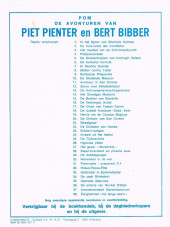 Verso de Piet Pienter en Bert Bibber -27a83- Het geval Warwinkel